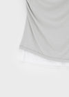 Tieq Layered Drape Sleeveless Short Sleeve Tee