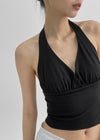 Toent Slim Halter Sleeveless Top