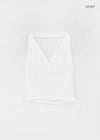 Toent Slim Halter Sleeveless Top