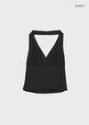 Toent Slim Halter Sleeveless Top