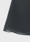 Nakzol Back Banding Chiffon Mini Skirt