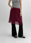 Blano Chiffon Midi Skirt