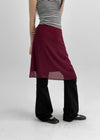 Blano Chiffon Midi Skirt