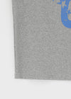 Ranno Printed Asymmetric Off-Shoulder Short Sleeve Tee