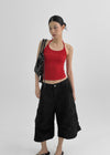 Kaeli Slim Fit Line Halter Sleeveless Top