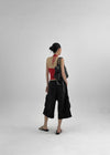 Kaeli Slim Fit Line Halter Sleeveless Top