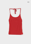 Kaeli Slim Fit Line Halter Sleeveless Top