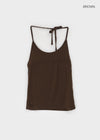 Kaeli Slim Fit Line Halter Sleeveless Top