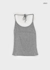 Kaeli Slim Fit Line Halter Sleeveless Top
