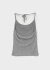 Kaeli Slim Fit Line Halter Sleeveless Top