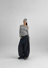 Dinuk Buckle Non-Fade Balloon Summer Denim Pants