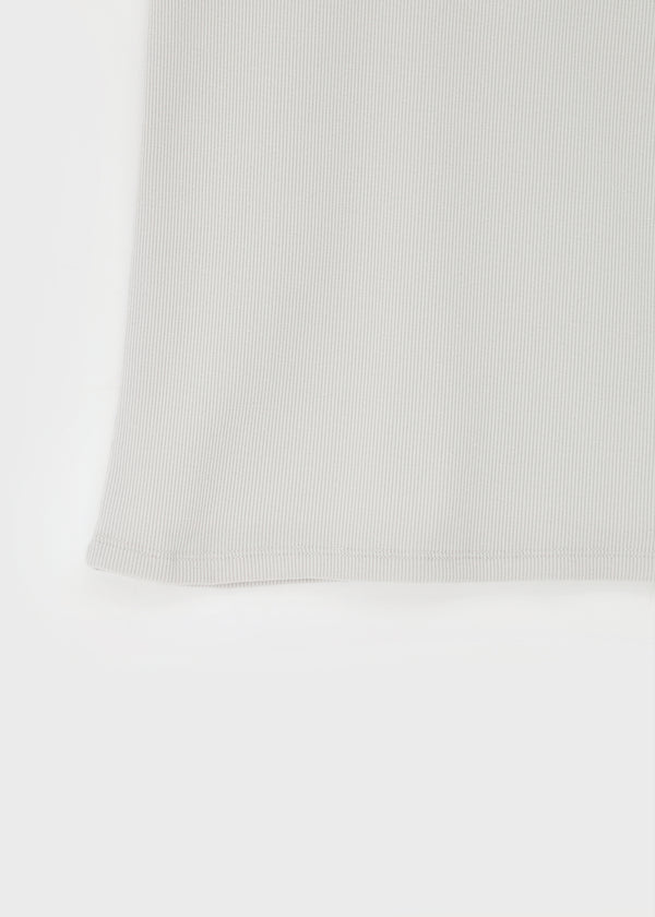 Crow U-Neck Ribbed Sleeveless Top