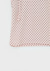 Kyone Button Strap Dot Halter Sleeveless Top