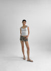 Sering Camo Low-Waist Mini Skirt Pants