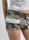 Sering Camo Low-Waist Mini Skirt Pants