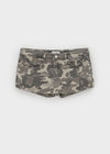 Sering Camo Low-Waist Mini Skirt Pants