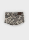 Sering Camo Low-Waist Mini Skirt Pants