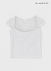 Raikun Square Cap Sleeve Short Sleeve Tee
