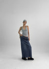 Belnoir Folding Denim Long Skirt