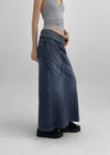 Belnoir Folding Denim Long Skirt