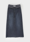 Belnoir Folding Denim Long Skirt