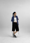 (UNISEX) Mochobi Oversized Check Short Sleeve Shirt