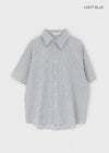 (UNISEX) Mochobi Oversized Check Short Sleeve Shirt