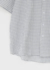 (UNISEX) Mochobi Oversized Check Short Sleeve Shirt
