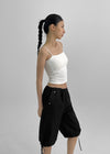 Keriji Lace Sleeveless Top (Built-in Cap)