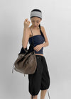 Okidu Leather Big Shoulder Bag