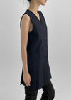 Ikuri V-Neck Pleated Mini Dress