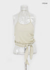 Soltya Layered Strap Halter Sleeveless Top