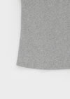 Unpring semi-crop button sleeveless