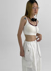 Bollet Strap Layered Cool Bra Top (with built-in cap)