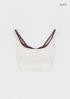 Bollet Strap Layered Cool Bra Top (with built-in cap)