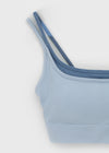 Bollet Strap Layered Cool Bra Top (with built-in cap)