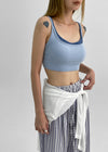 Bollet Strap Layered Cool Bra Top (with built-in cap)