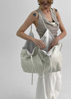 Okidu Leather Big Shoulder Bag