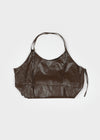Okidu Leather Big Shoulder Bag