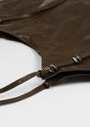 Okidu Leather Big Shoulder Bag