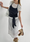 Soltya Layered Strap Halter Sleeveless Top