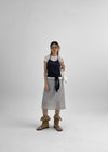 Binble Stripe Banding Midi Skirt