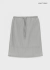 Binble Stripe Banding Midi Skirt