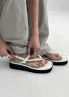 Mignon platform strap flip flop sandals