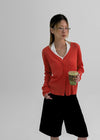 Holmeet Summer V-neck Knit Cardigan