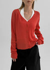 Holmeet Summer V-neck Knit Cardigan