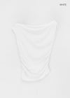 Nishon Draped Shirring Off-Shoulder Top