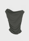 Nishon Draped Shirring Off-Shoulder Top