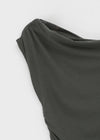 Nishon Draped Shirring Off-Shoulder Top