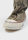 Wanan Vintage Converse Buckle Mid Boots